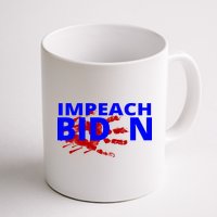 Impeach Joe Biden Bloody Handprint Mug