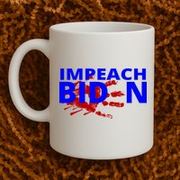 Impeach Joe Biden Bloody Handprint Mug