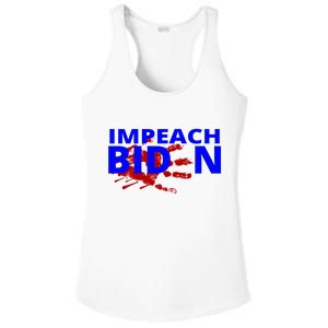 Impeach Joe Biden Bloody Handprint Ladies PosiCharge Competitor Racerback Tank