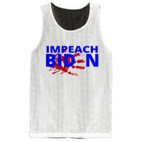 Impeach Joe Biden Bloody Handprint Mesh Reversible Basketball Jersey Tank