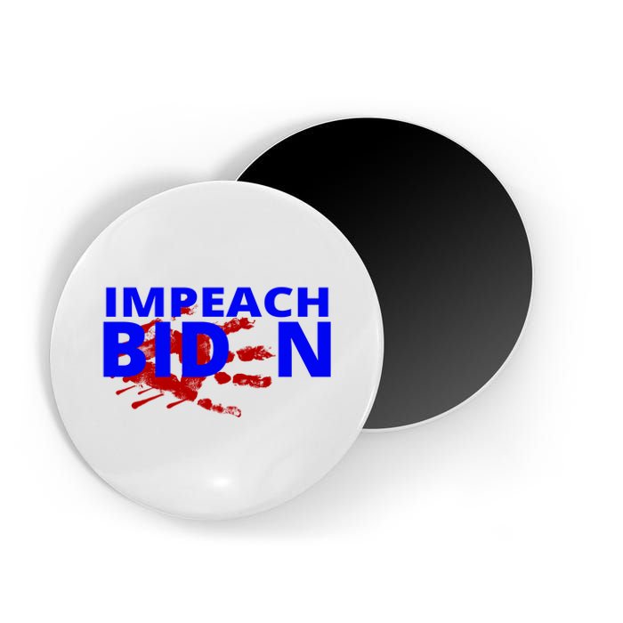 Impeach Joe Biden Bloody Handprint Magnet