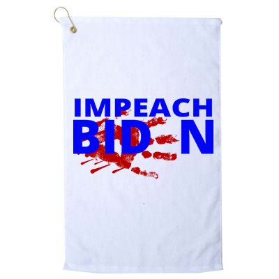 Impeach Joe Biden Bloody Handprint Golf Towel