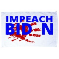 Impeach Joe Biden Bloody Handprint Microfiber Hand Towel