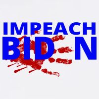 Impeach Joe Biden Bloody Handprint Women's V-Neck T-Shirt