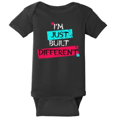 I'm Just Built Different Baby Bodysuit