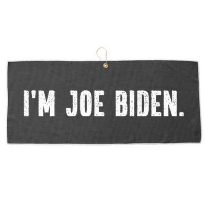 Im Joe Biden Funny Instant Lazy Halloween Costume Party Large Microfiber Waffle Golf Towel