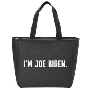 Im Joe Biden Funny Instant Lazy Halloween Costume Party Zip Tote Bag