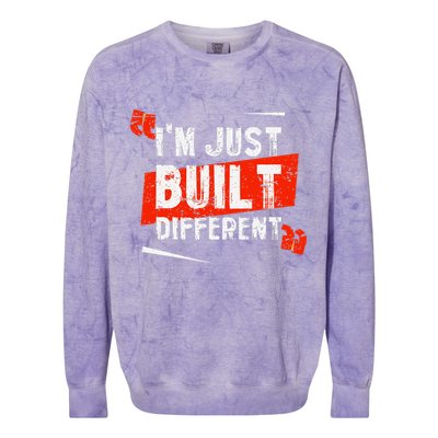 IM Just Built Different Colorblast Crewneck Sweatshirt