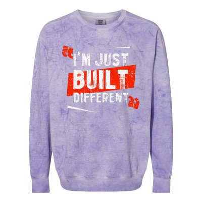 IM Just Built Different Colorblast Crewneck Sweatshirt