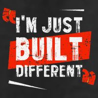 IM Just Built Different Garment-Dyed Fleece Hoodie