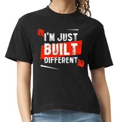 IM Just Built Different Comfort Colors Boxy T-Shirt