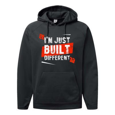 IM Just Built Different Performance Fleece Hoodie