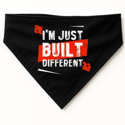 IM Just Built Different USA-Made Doggie Bandana