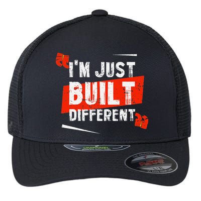IM Just Built Different Flexfit Unipanel Trucker Cap