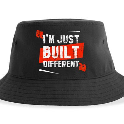 IM Just Built Different Sustainable Bucket Hat
