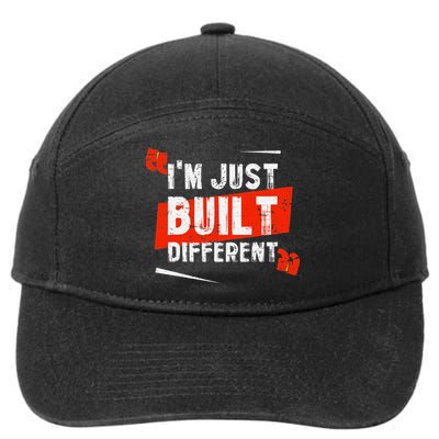 IM Just Built Different 7-Panel Snapback Hat