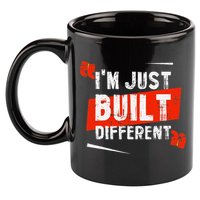 IM Just Built Different 11oz C Handle Ceramic Mug