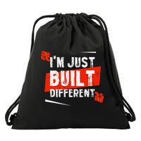 IM Just Built Different Drawstring Bag