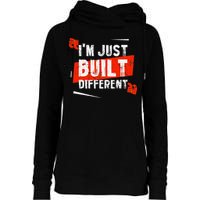IM Just Built Different Womens Funnel Neck Pullover Hood