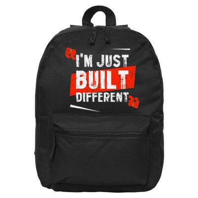 IM Just Built Different 16 in Basic Backpack