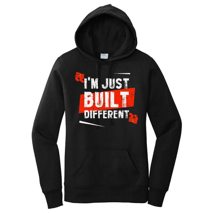 IM Just Built Different Women's Pullover Hoodie