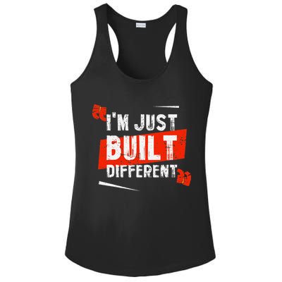 IM Just Built Different Ladies PosiCharge Competitor Racerback Tank