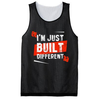 IM Just Built Different Mesh Reversible Basketball Jersey Tank
