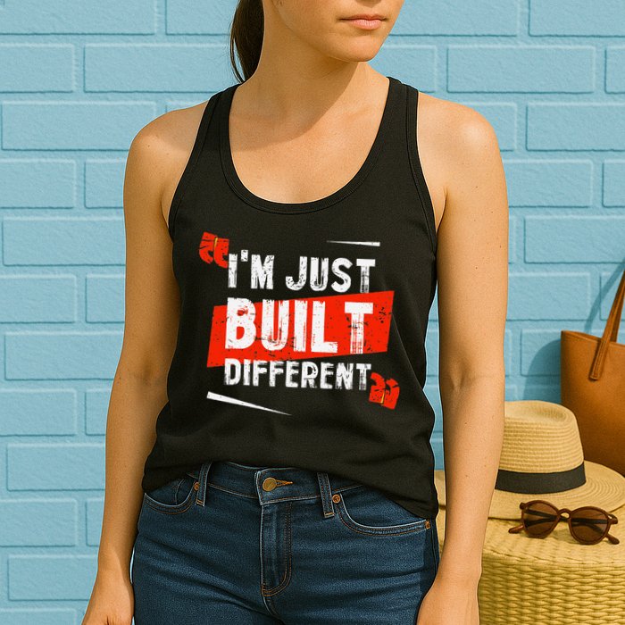IM Just Built Different Womens Tank Top