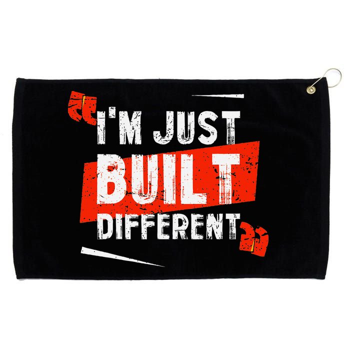 IM Just Built Different Grommeted Golf Towel
