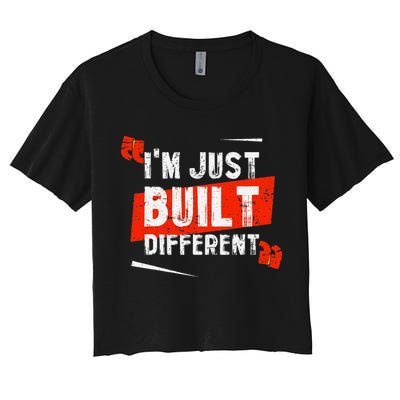 IM Just Built Different Crop Top