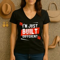 IM Just Built Different Women's V-Neck T-Shirt