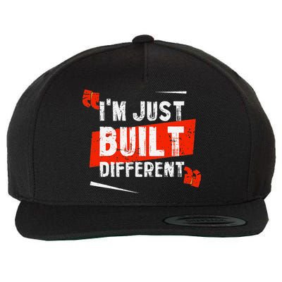 IM Just Built Different Wool Snapback Cap
