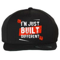 IM Just Built Different Wool Snapback Cap