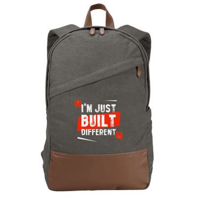 IM Just Built Different Cotton Canvas Backpack