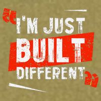 IM Just Built Different Garment-Dyed Women's Muscle Tee