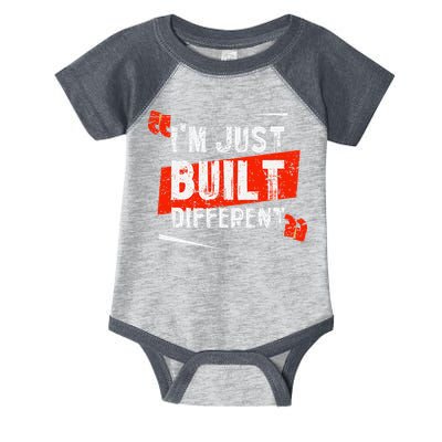 IM Just Built Different Infant Baby Jersey Bodysuit