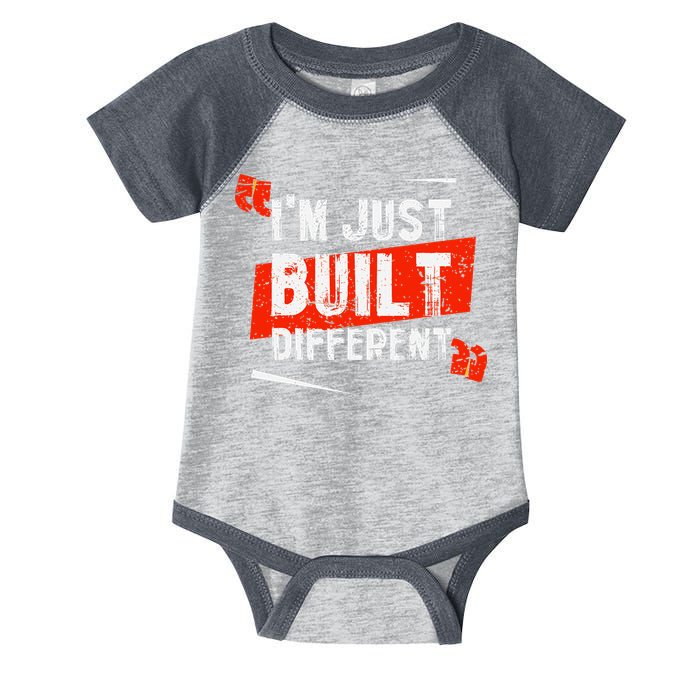 IM Just Built Different Infant Baby Jersey Bodysuit
