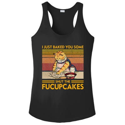 I Just Baked You Some Shut The Fucupcakes Ladies PosiCharge Competitor Racerback Tank