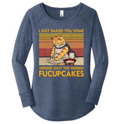 I Just Baked You Some Shut The Fucupcakes Women's Perfect Tri Tunic Long Sleeve Shirt