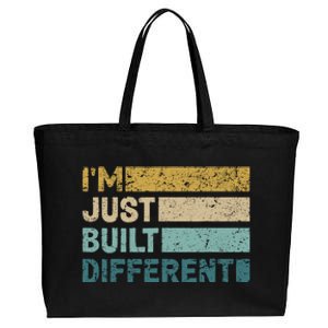 IM Just Built Different Cotton Canvas Jumbo Tote