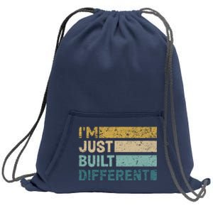 IM Just Built Different Sweatshirt Cinch Pack Bag