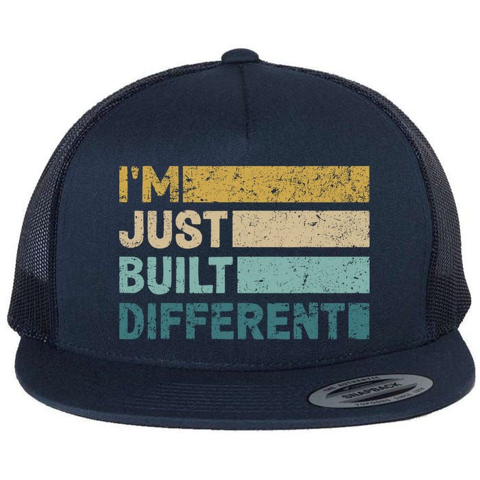 IM Just Built Different Flat Bill Trucker Hat