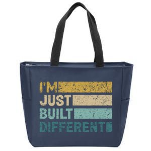 IM Just Built Different Zip Tote Bag