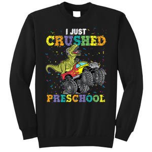 I Just Crushed PreSchool Dinosaur TRex Gaming Monster Truck Sweatshirt