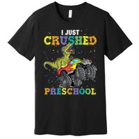 I Just Crushed PreSchool Dinosaur TRex Gaming Monster Truck Premium T-Shirt