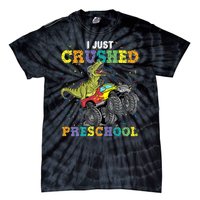 I Just Crushed PreSchool Dinosaur TRex Gaming Monster Truck Tie-Dye T-Shirt