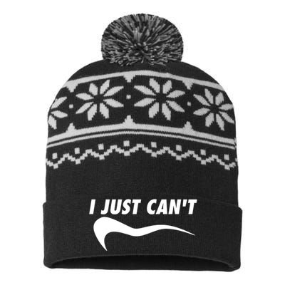 I Just Cant USA-Made Snowflake Beanie