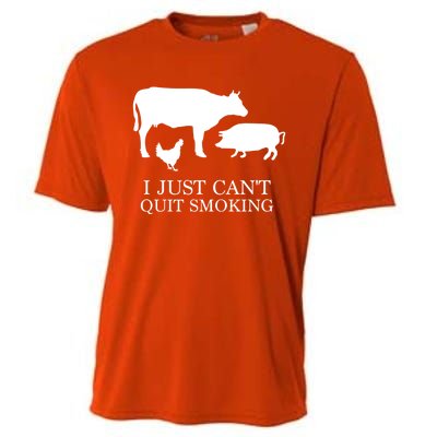 I Just Can't Quit Smoking! Bargiftbgiftque Hot And Smokey! Cooling Performance Crew T-Shirt