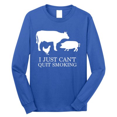 I Just Can't Quit Smoking! Bargiftbgiftque Hot And Smokey! Long Sleeve Shirt