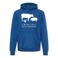 I Just Can't Quit Smoking! Bargiftbgiftque Hot And Smokey! Premium Hoodie